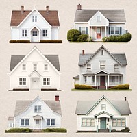 Vintage house element set