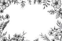 Elegant floral border illustration