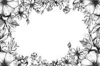 Elegant floral border illustration