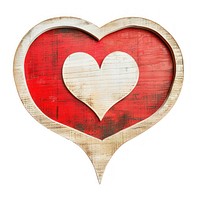 Rustic layered wooden heart