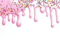 Colorful dripping candy sprinkles