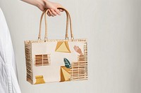 Stylish handmade woven tote bag