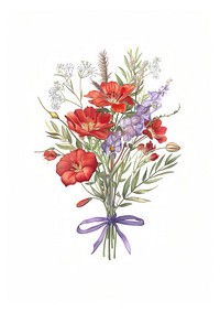 Elegant floral bouquet illustration