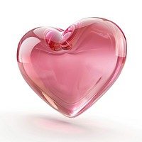 Glossy pink heart illustration