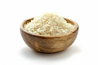 Bowl of uncooked white rice