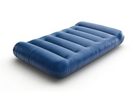 Blue inflatable air mattress