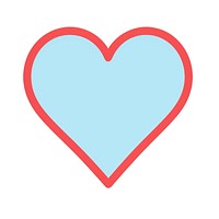 Simple blue heart illustration