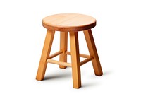 Wooden stool with round seat