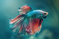 Vibrant betta fish underwater beauty