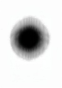 Abstract halftone black circle