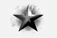 Halftone star graphic illustration