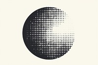 Halftone circle abstract art