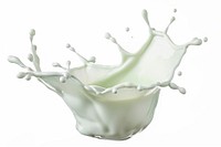 Dynamic milk splash in motion