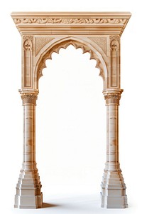 Intricate carved stone archway design