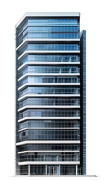 Modern glass office building exterior