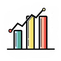 Colorful bar chart illustration