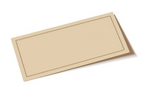 Elegant blank beige card design