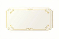 Elegant gold-bordered blank frame