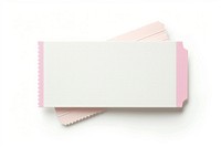 Blank pink event tickets illustration