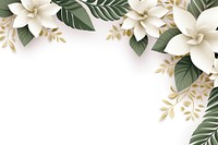 Elegant floral corner border design