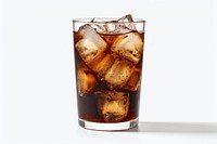 Refreshing iced cola beverage glass