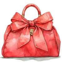 Elegant red handbag illustration