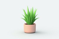 Minimalist potted plant illustration