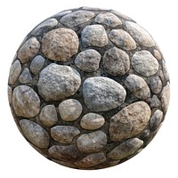 Realistic stone texture sphere