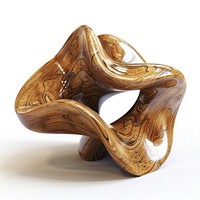 Abstract wooden sculpture art