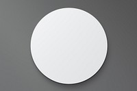 Minimalist round white blank circle