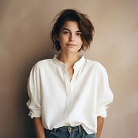 Casual stylish woman portrait