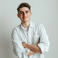 Confident young man smiling