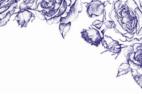 Elegant floral border illustration