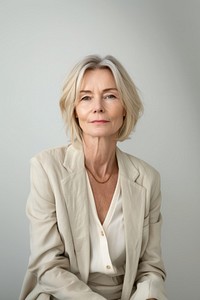 Elegant mature woman portrait