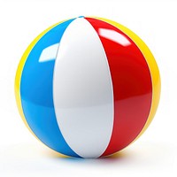 Colorful inflatable beach ball