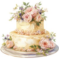 Wedding celebration cake dessert blossom flower.