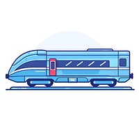 Modern high-speed train illustration