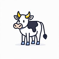 Cute cartoon cow illustration