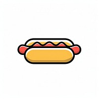 Colorful hot dog illustration vector