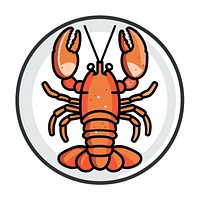 Colorful lobster cartoon illustration