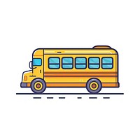 Colorful school bus illustration