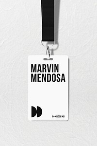 Minimalist ID badge design