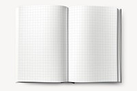 Open grid notebook pages