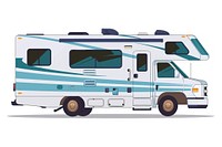 Modern recreational vehicle illustration