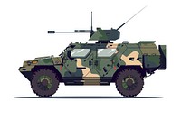 Modern military armored vehicle illustration