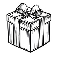 Gift box vector cartoon illustration ammunition weaponry grenade.