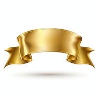 Elegant golden ribbon banner illustration