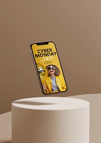 Modern smartphone screen mockup psd