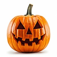 Carved Halloween pumpkin decoration