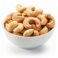 Healthy roasted cashew nuts bowl